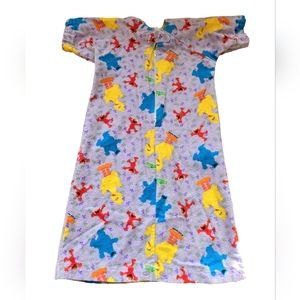 Vintage Y2K early 2000s handmade Sesame Street baby toddler nightgown dress